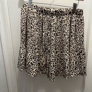 Animal print skort